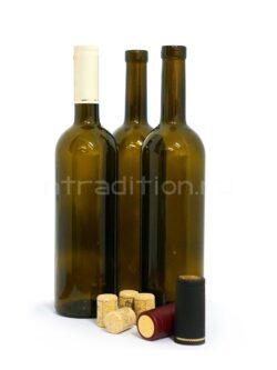 Винная бутылка Бордо (цвет оливковый) 0,75 л.